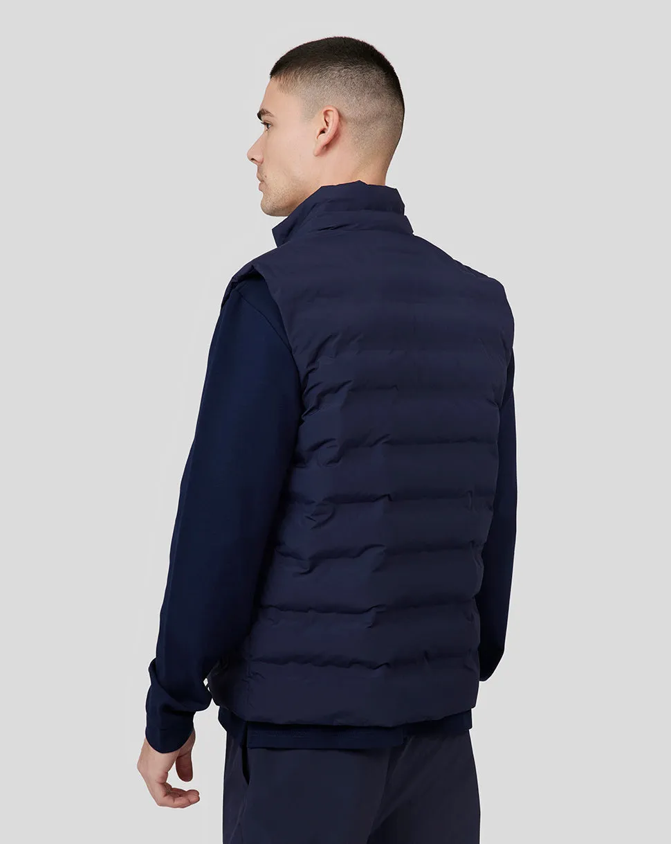 Men's Midnight Navy Metropolis Padded Gilet Vest - Insulated Outdoor Layer for Men, Warm Sports Vest