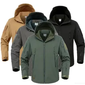 Men's Winter Waterproof Trekking Fish Hunting Hiking Camp Military Tactical Outdoor Hood Coat Army