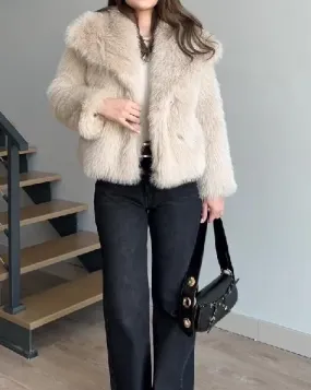Multi-colored Fur Coat