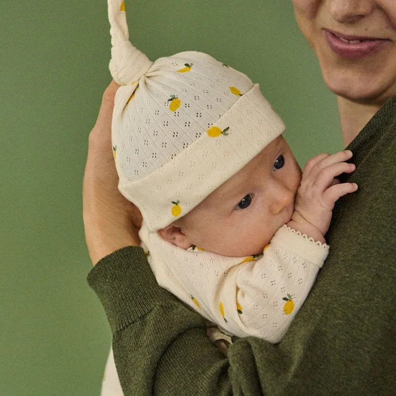 Nature Baby LS Bodysuit - Pointelle Lemon