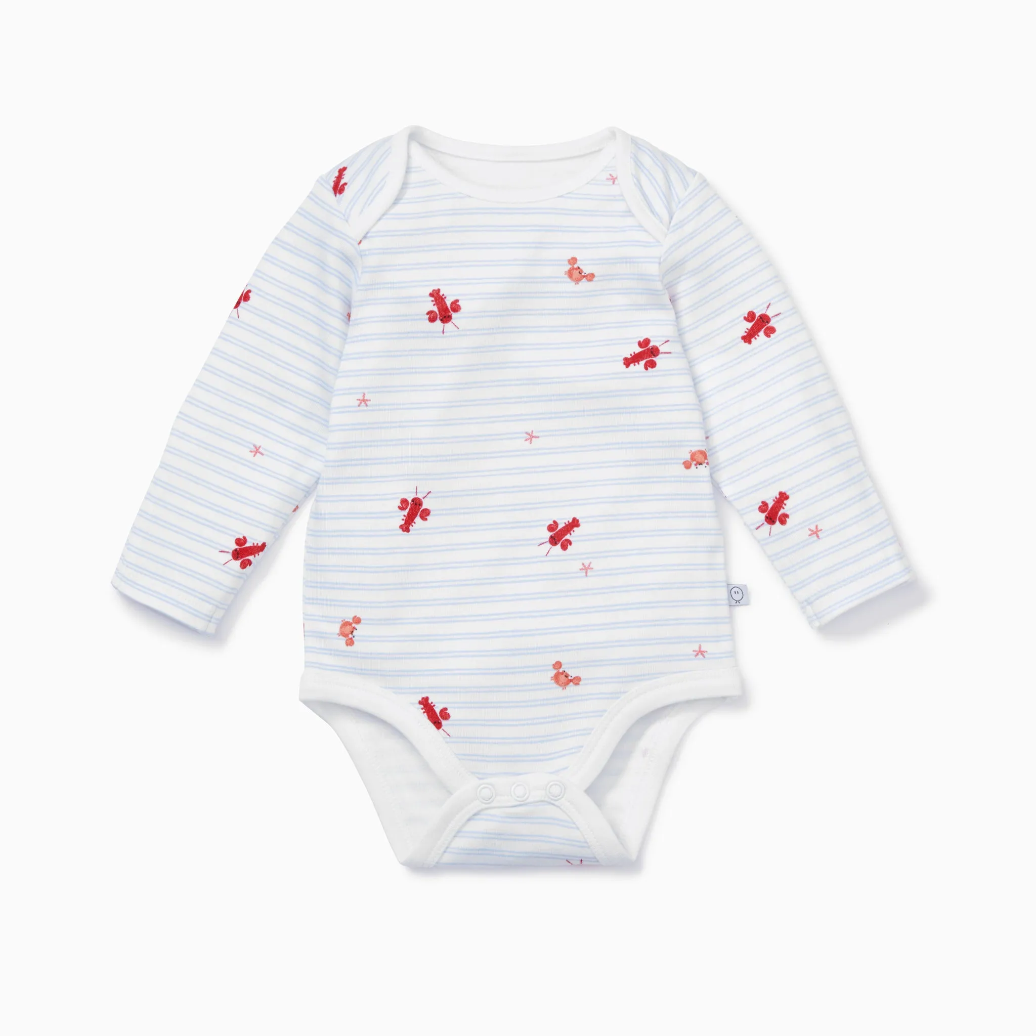 Ocean Stripe Long Sleeve Bodysuit 4 Pack