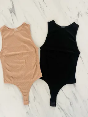 ONE SIZE RIBBED TANK BODYSUIT