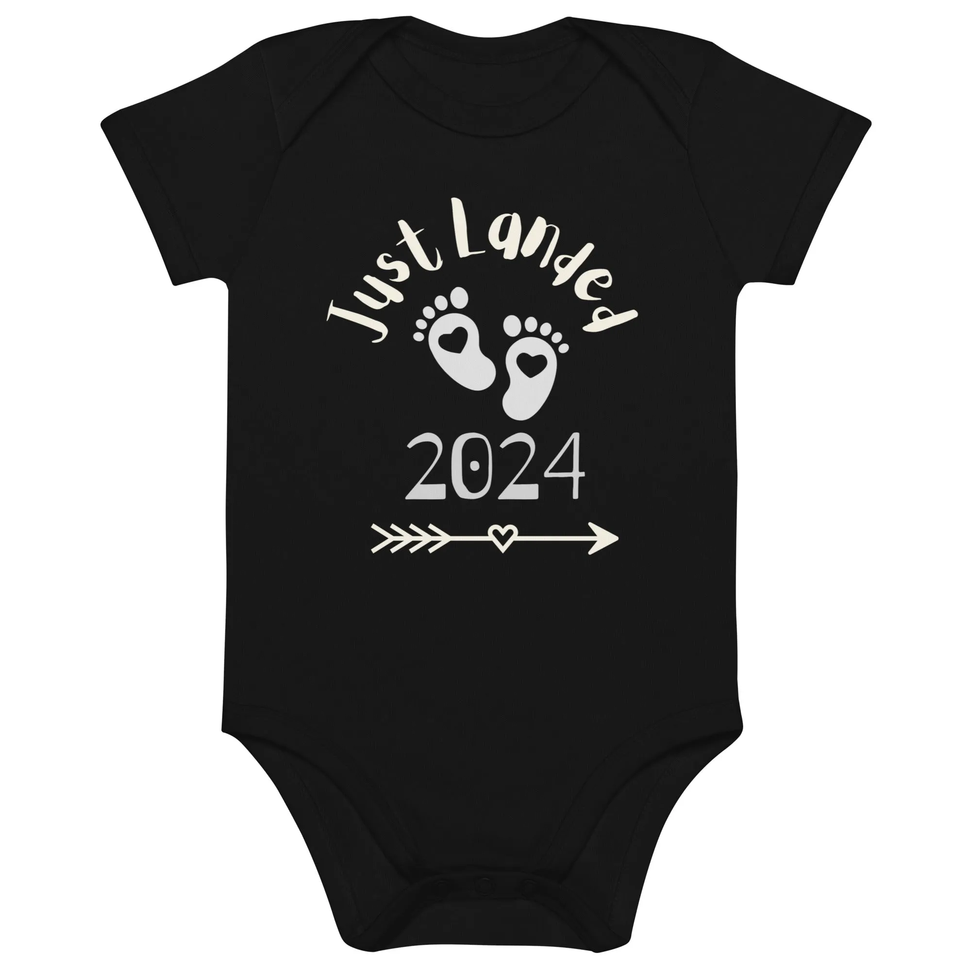 Organic cotton baby bodysuit, customize your love