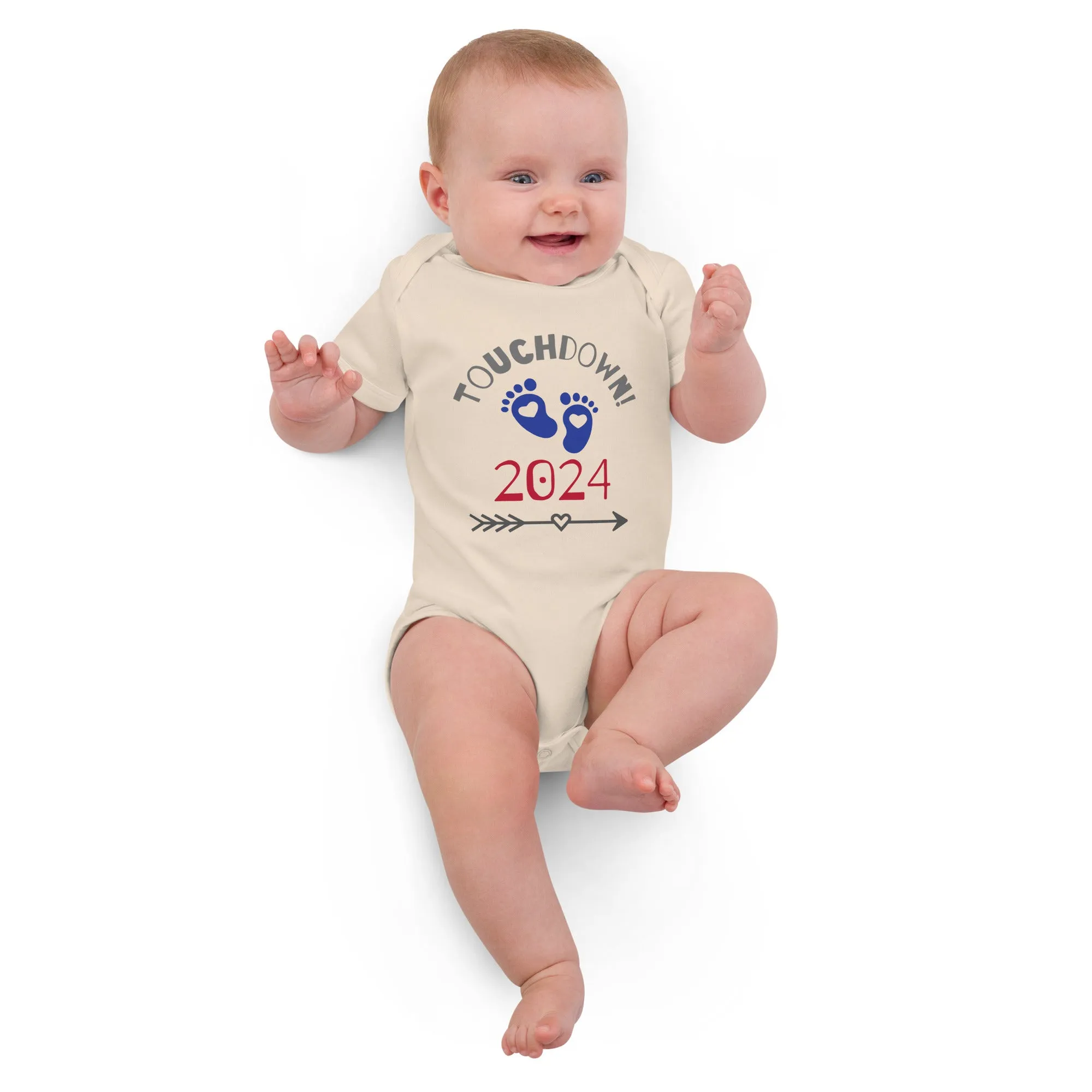Organic cotton baby bodysuit, customize your love