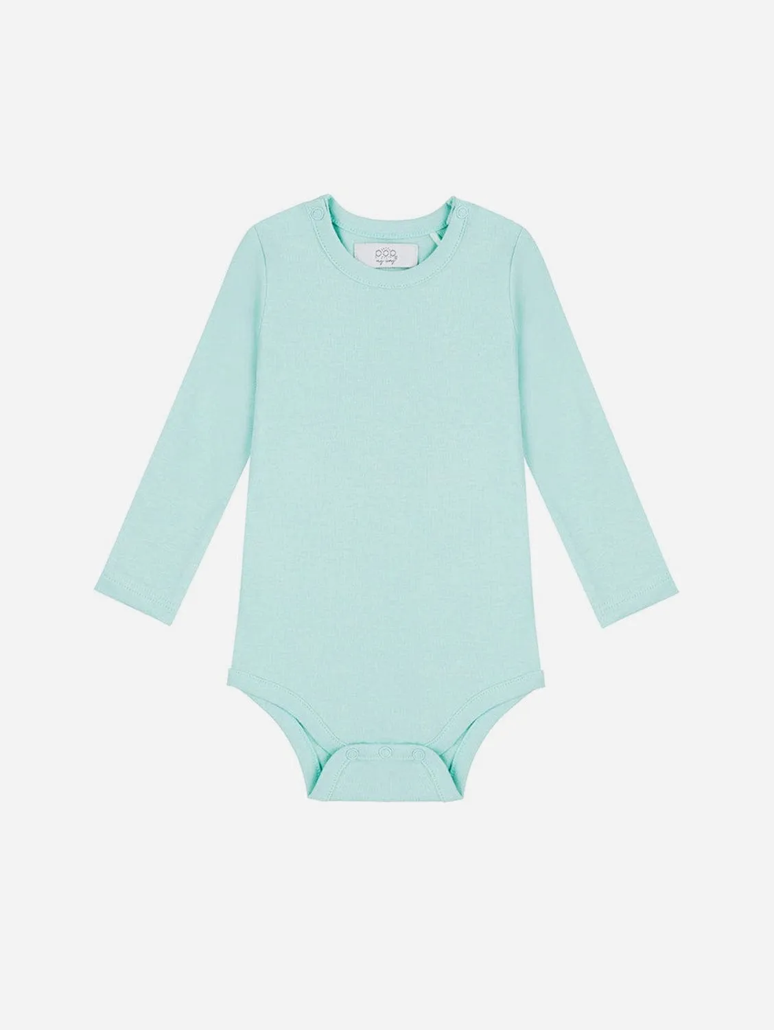 Organic Cotton Long Sleeved Bodysuit | Mint