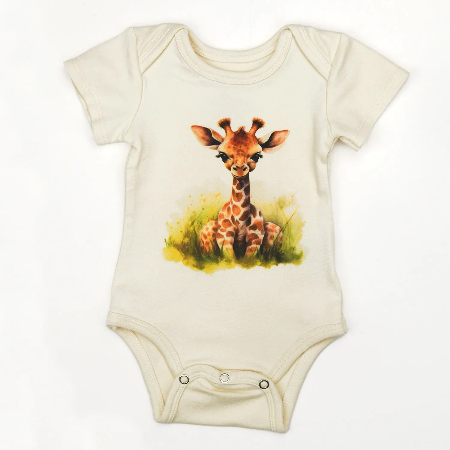Organic Cotton Short Sleeve Baby Bodysuit, Gerald