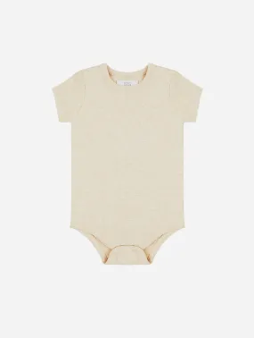Organic Cotton Short Sleeved Bodysuit | Oatmeal