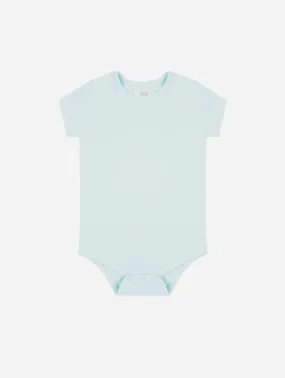 Organic Cotton Short Sleeved Bodysuit | Sky Blue