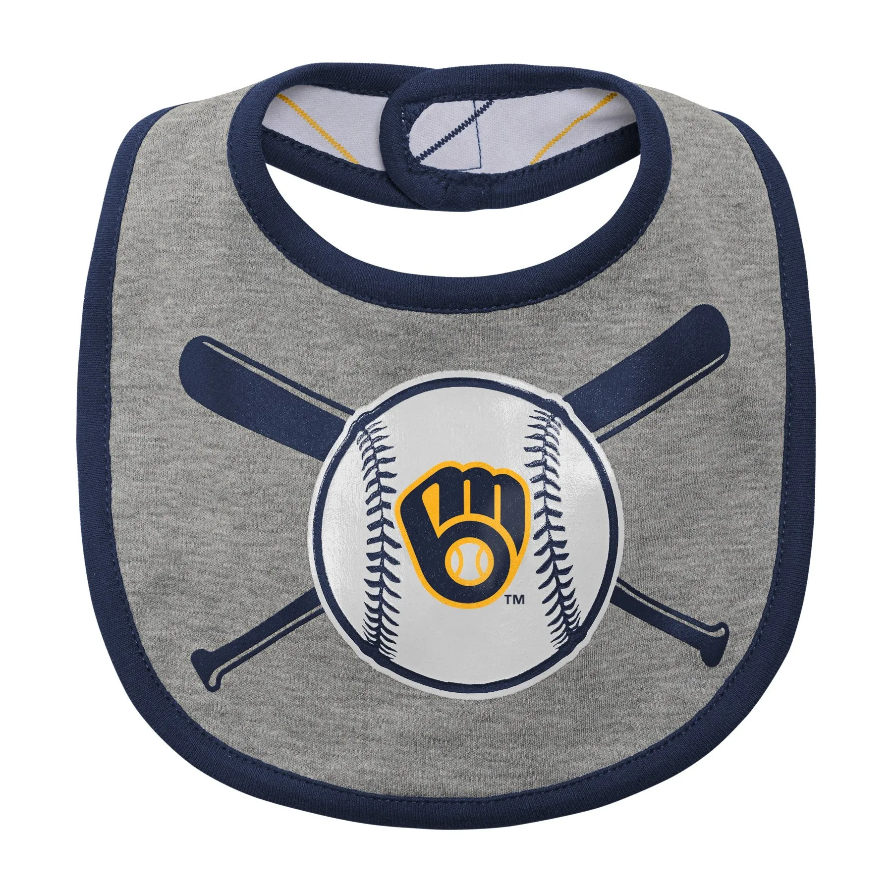 Outerstuff MLB Infant Milwaukee Brewers "Is It Game Time Yet" Creeper Set