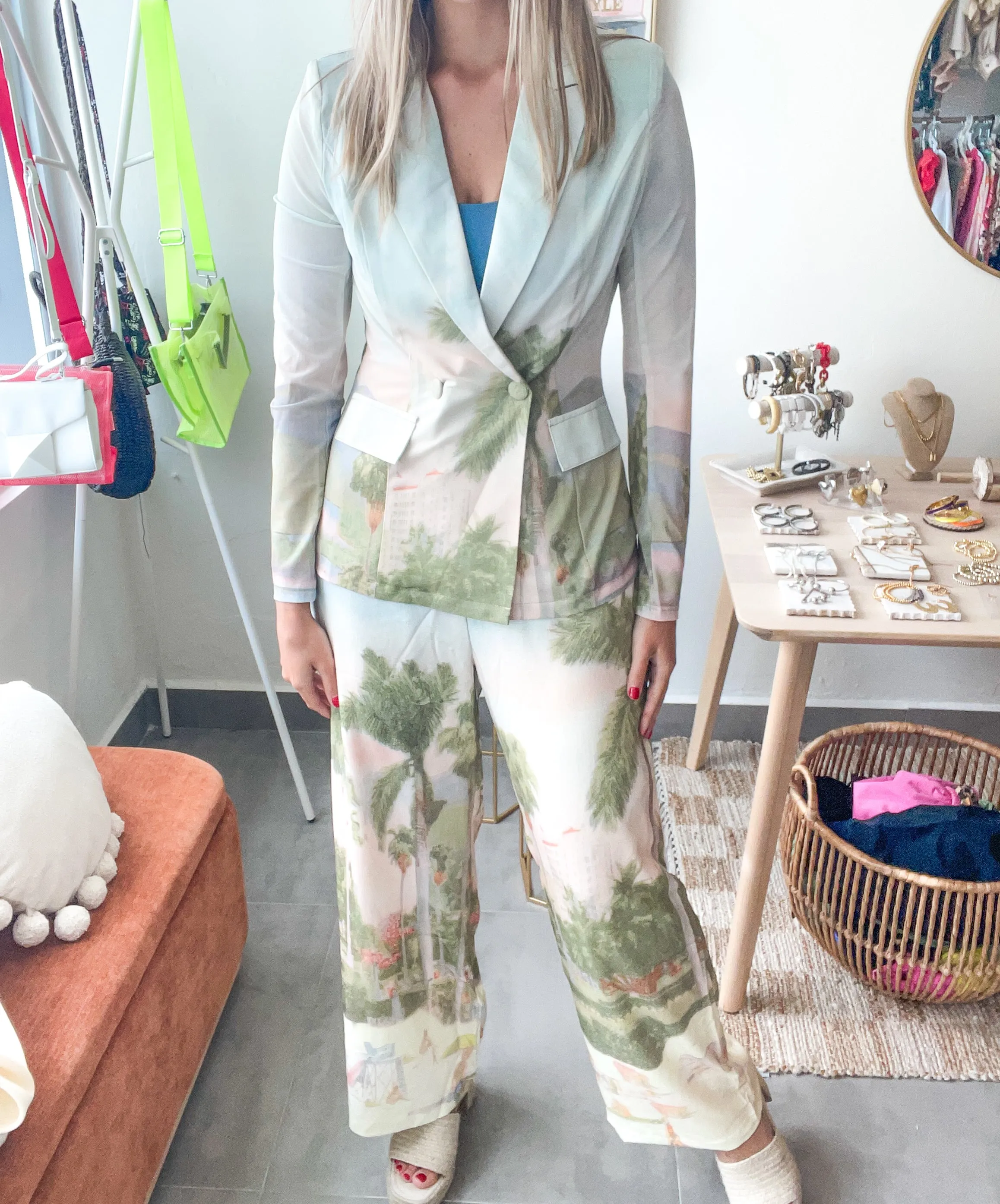 PANORAMIC PRINT BLAZER