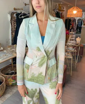 PANORAMIC PRINT BLAZER