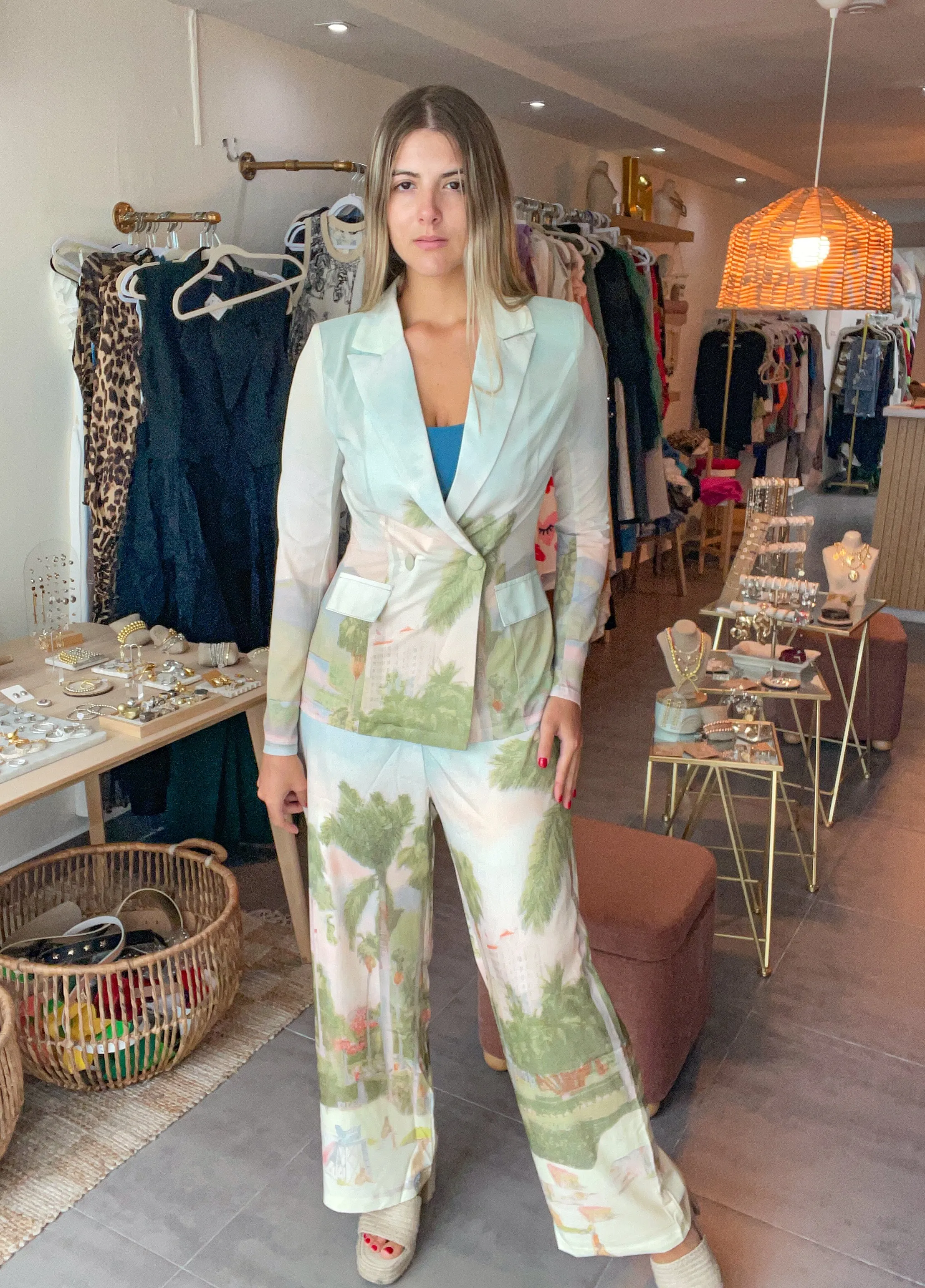 PANORAMIC PRINT BLAZER