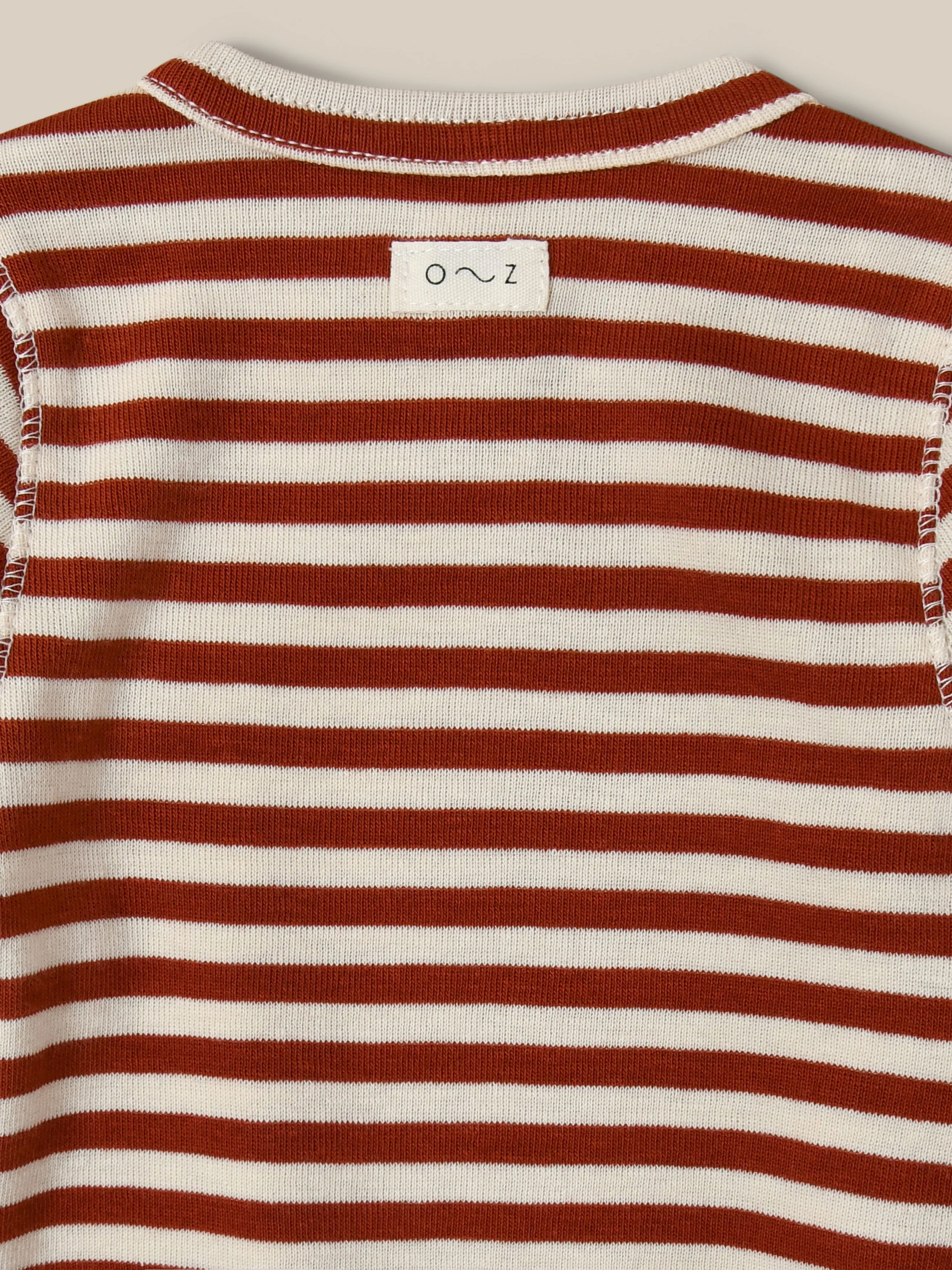 Paprika Stripes Wrap Bodysuit