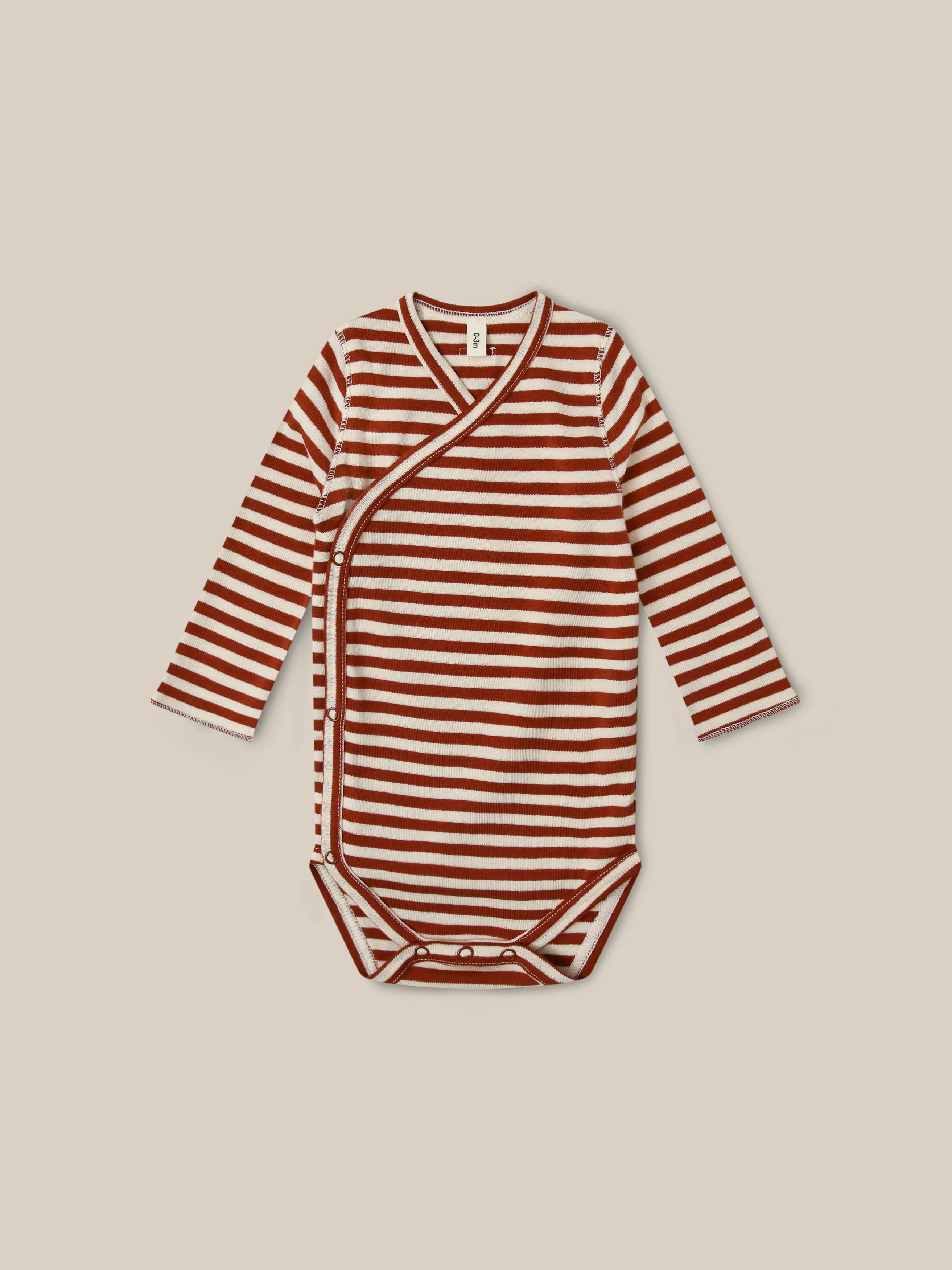 Paprika Stripes Wrap Bodysuit