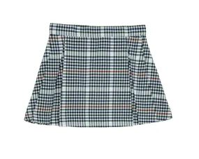 Parson Pleated Skirt - Woven Highgate Houndstooth