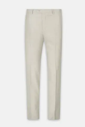 Patterned Light Beige Chino Classic pant