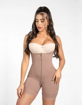 Perfect Butt Zipper Bodysuit Cocoa