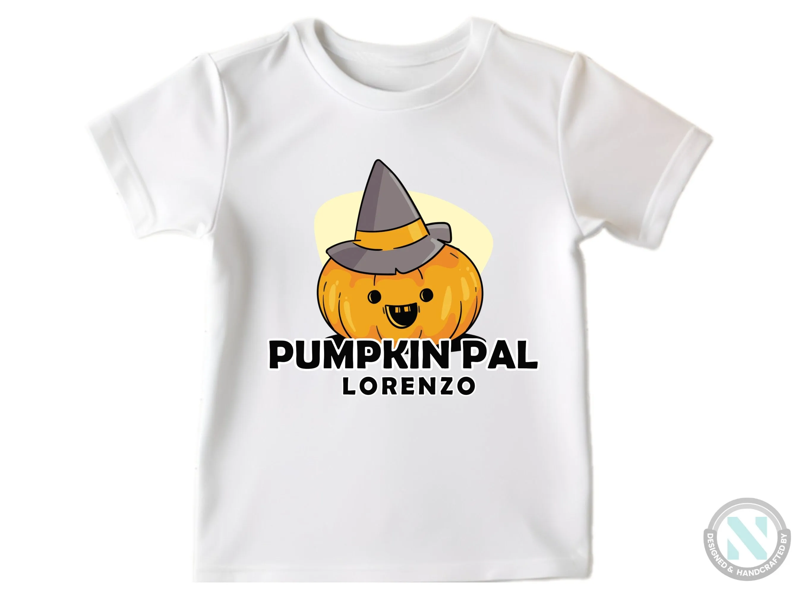 Personalize Girl Name Halloween Bodysuit With Pumpkin Pak- First Halloween Party Gifting