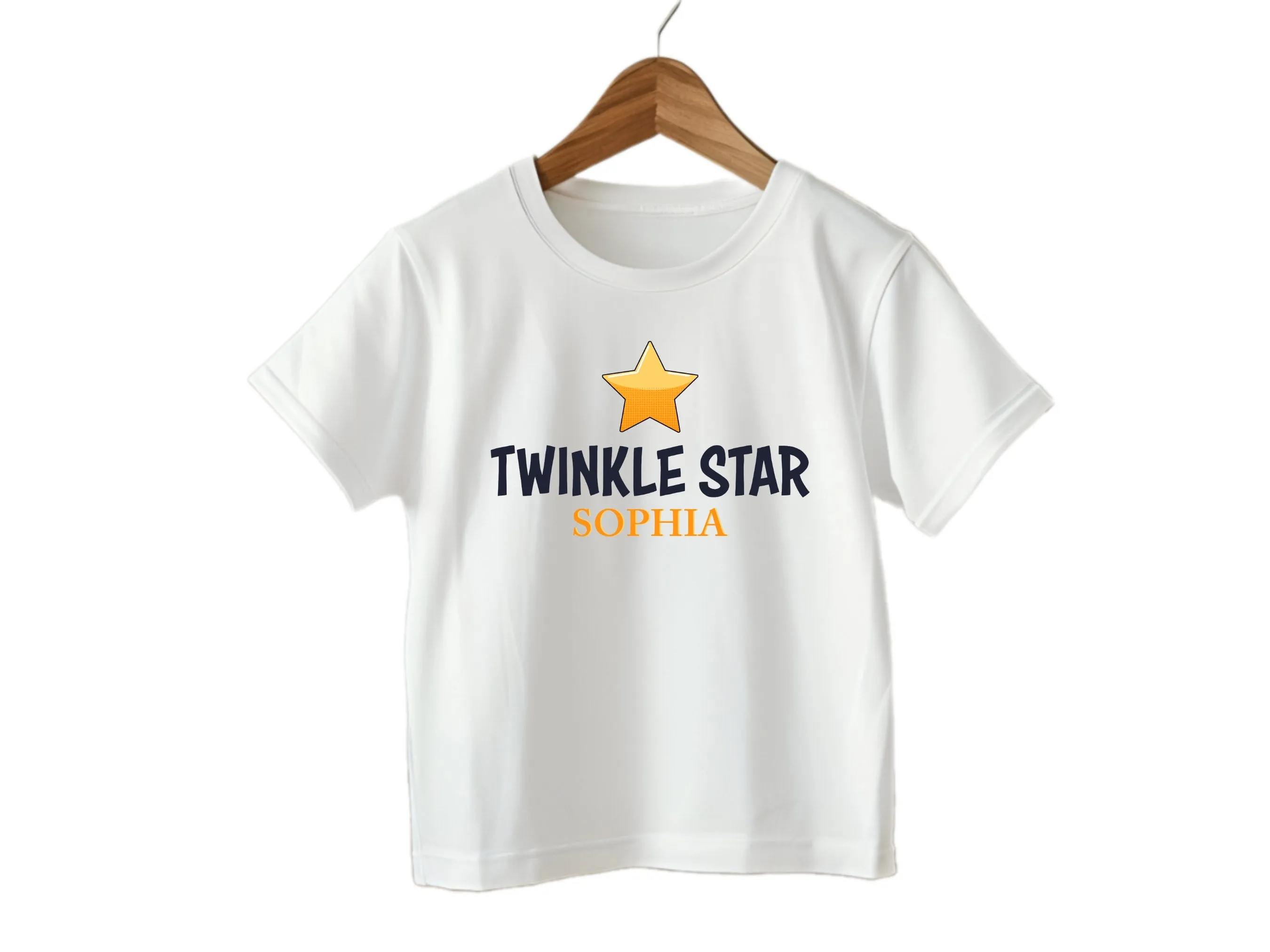 Personalized Twinkle Star Girl Name Bodysuit Gift Set for Baby
