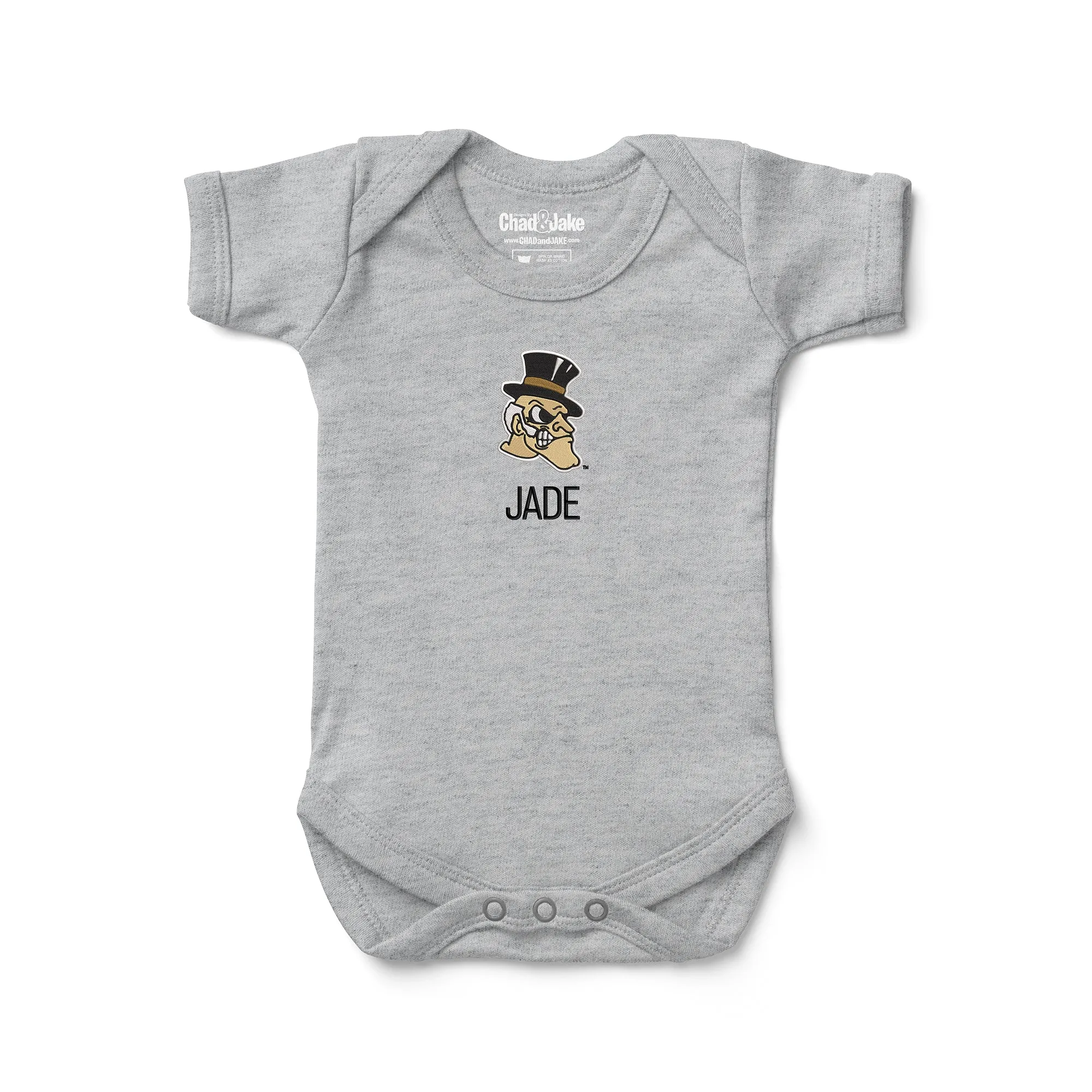 Personalized Wake Forest Demon Deacons Deacon Head Bodysuit