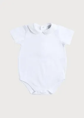 Peter Pan Collar Bodysuit in White (0mths-3yrs)