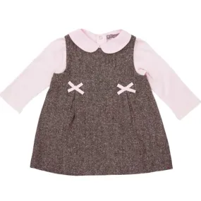 Pink   Brown Wool Jumper Set