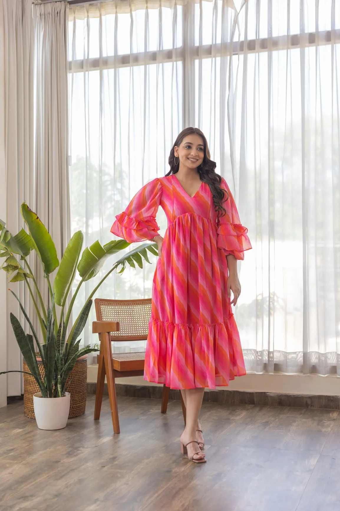PINK WAVE NURSING MAXI