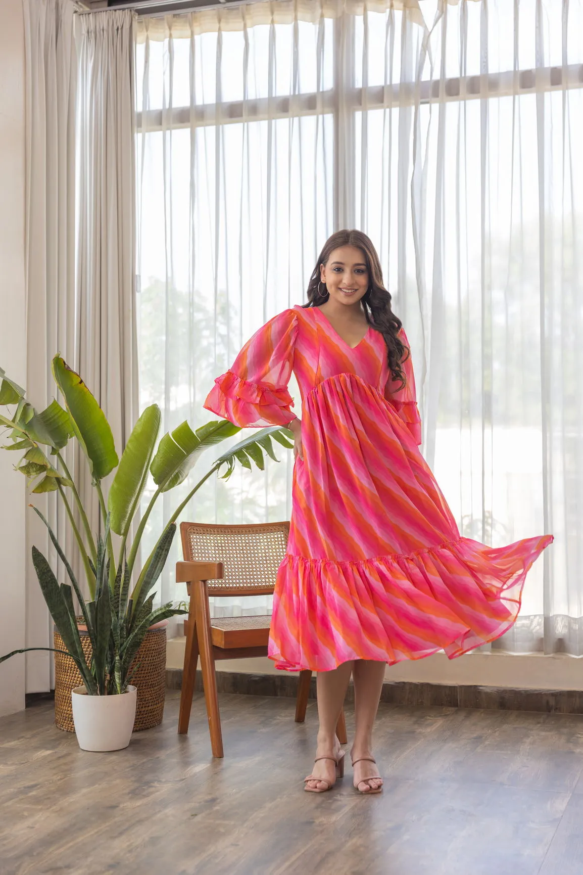 PINK WAVE NURSING MAXI