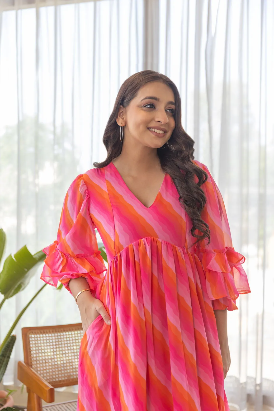 PINK WAVE NURSING MAXI
