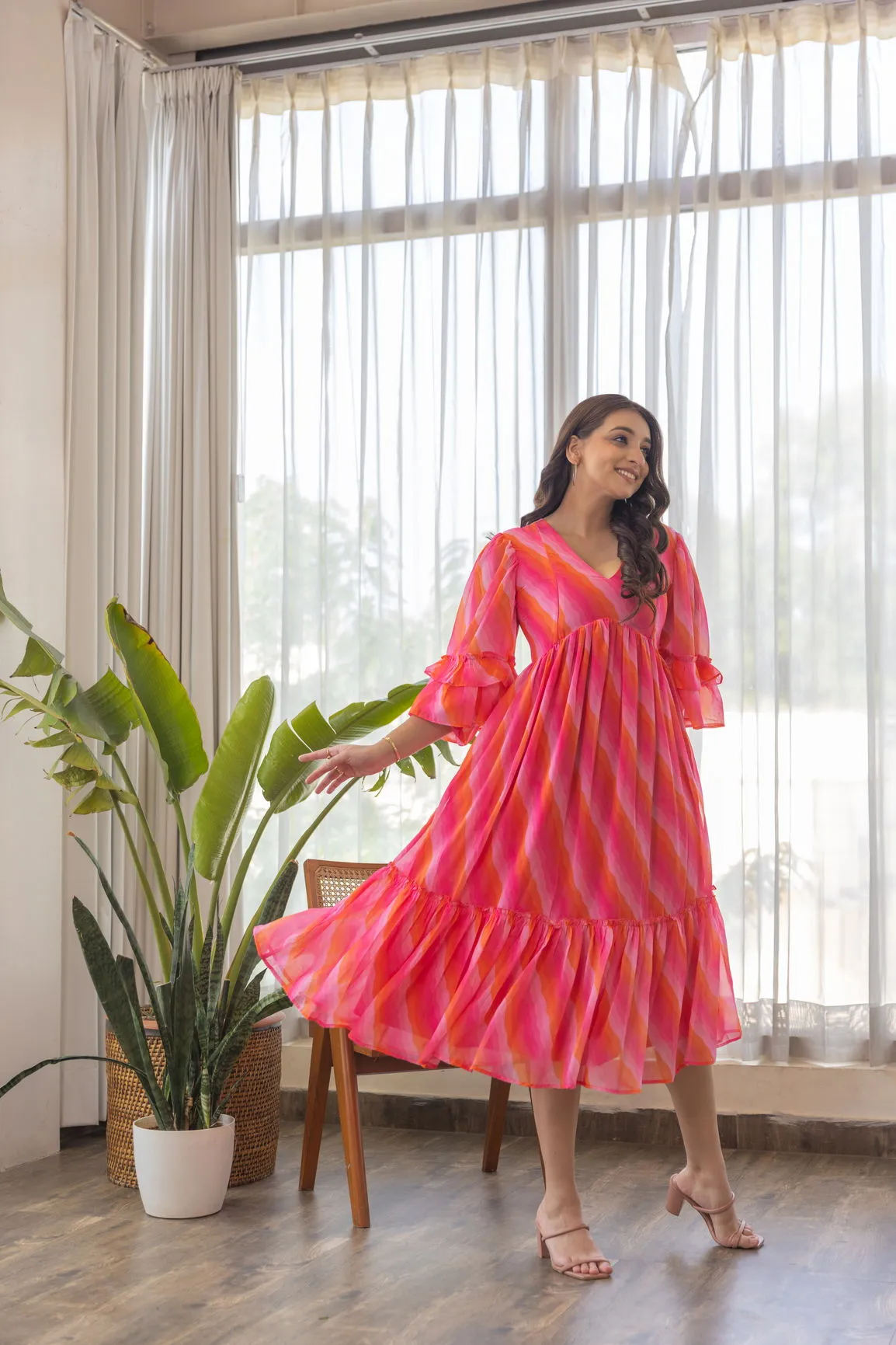 PINK WAVE NURSING MAXI