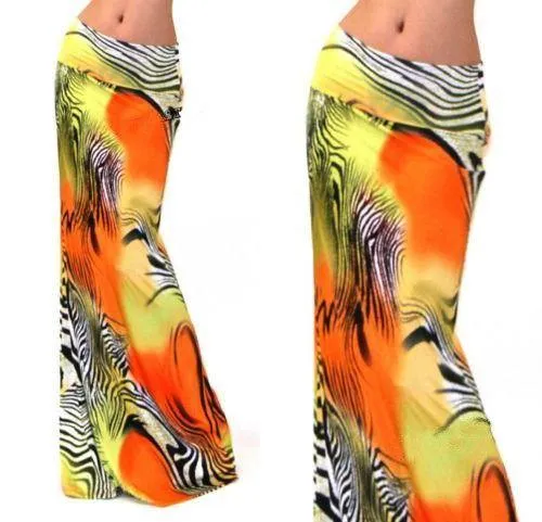 Plus Size Floor-length Stretch Maxi Beach Skirt