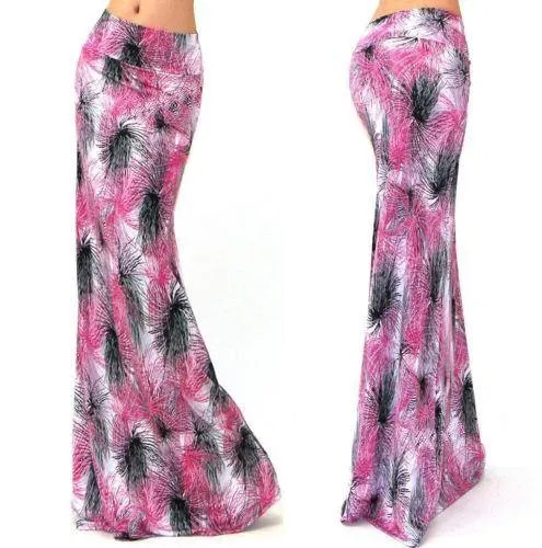 Plus Size Floor-length Stretch Maxi Beach Skirt