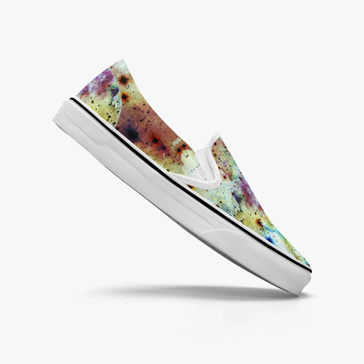 Regail Split-Style Psychedelic Slip-On Shoes