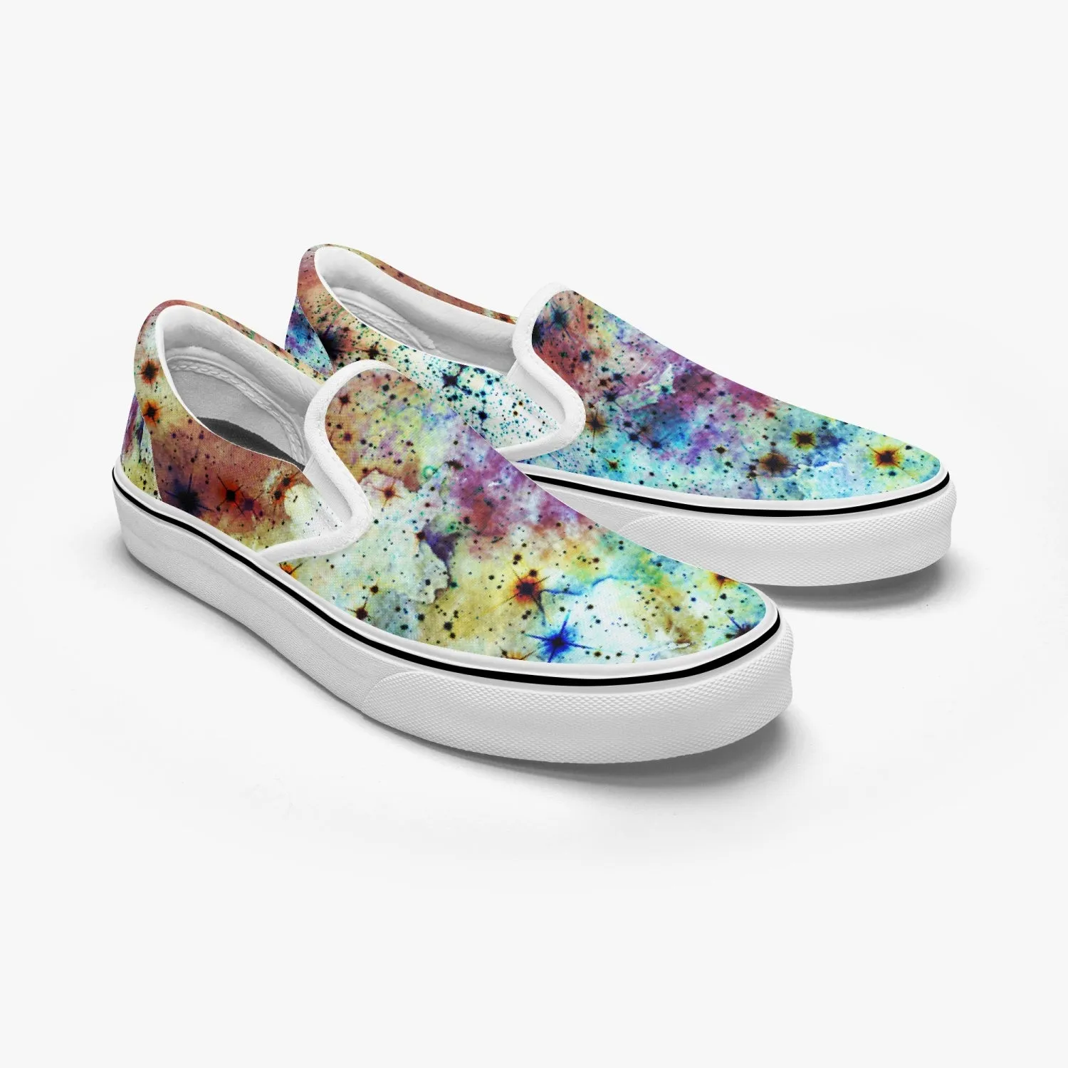 Regail Split-Style Psychedelic Slip-On Shoes