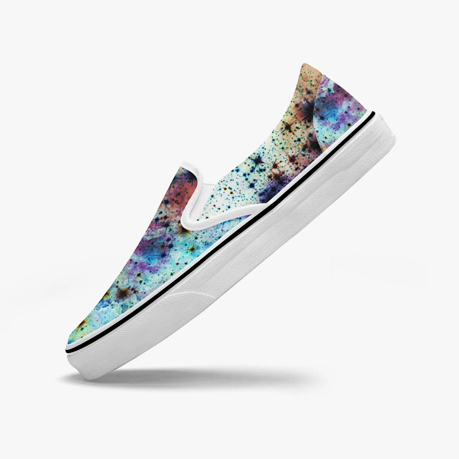 Regail Split-Style Psychedelic Slip-On Shoes