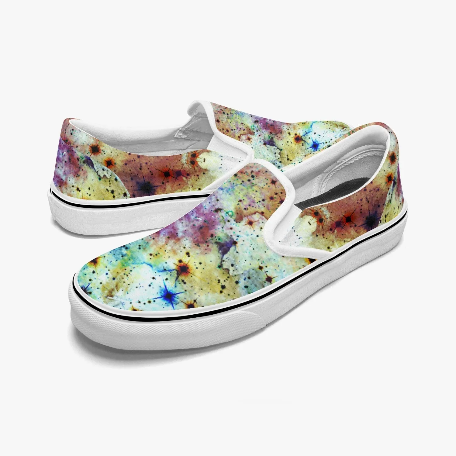 Regail Split-Style Psychedelic Slip-On Shoes