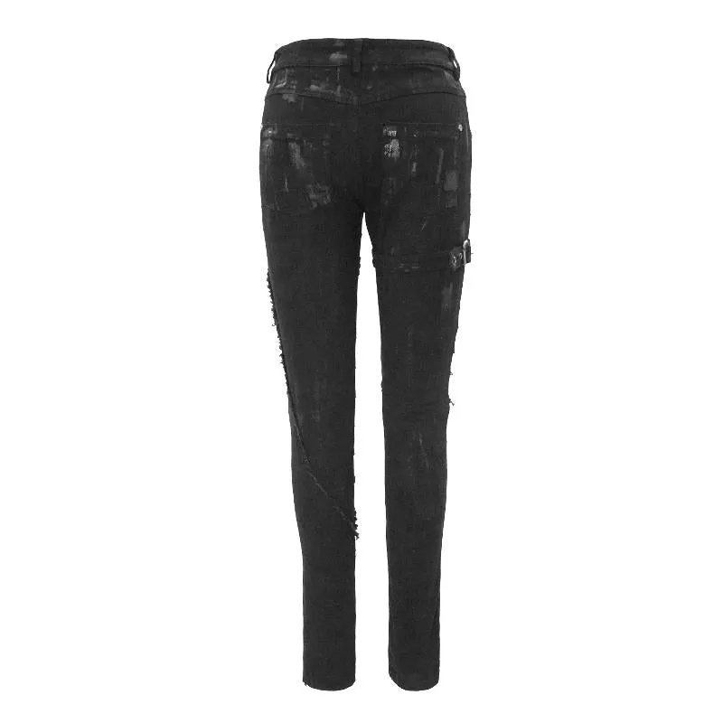 'Renegade Princess' Punk Pants with Lace Detail