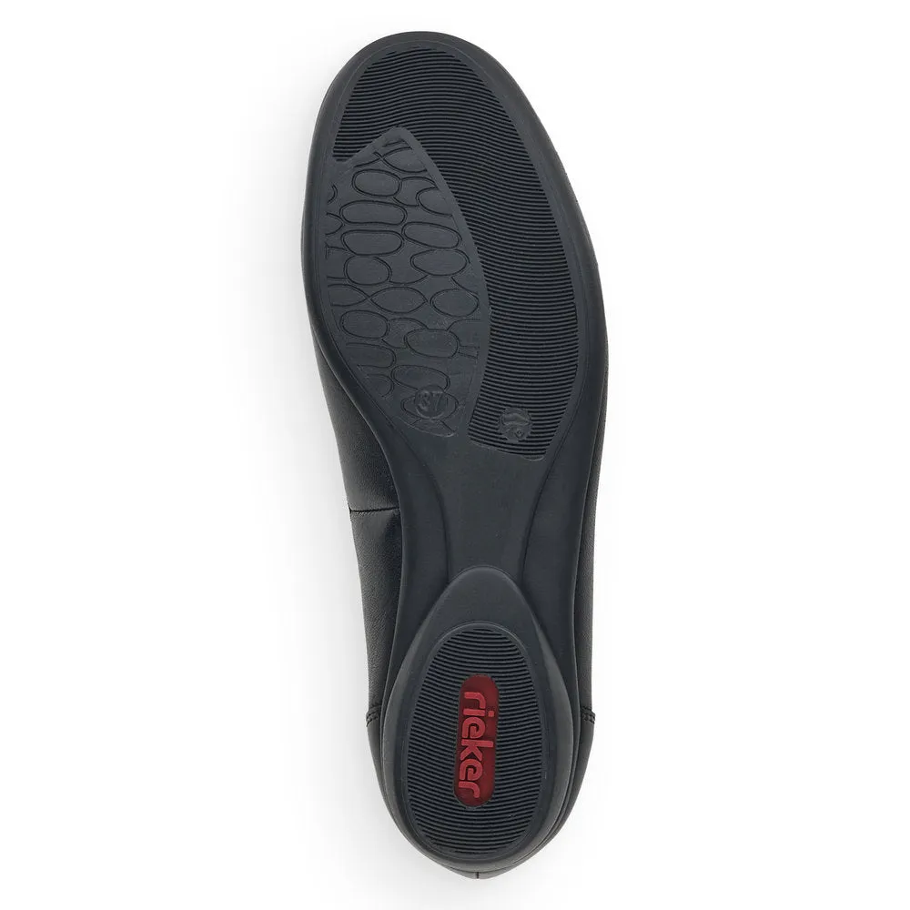 Rieker Ladies Bow Front Pump Black