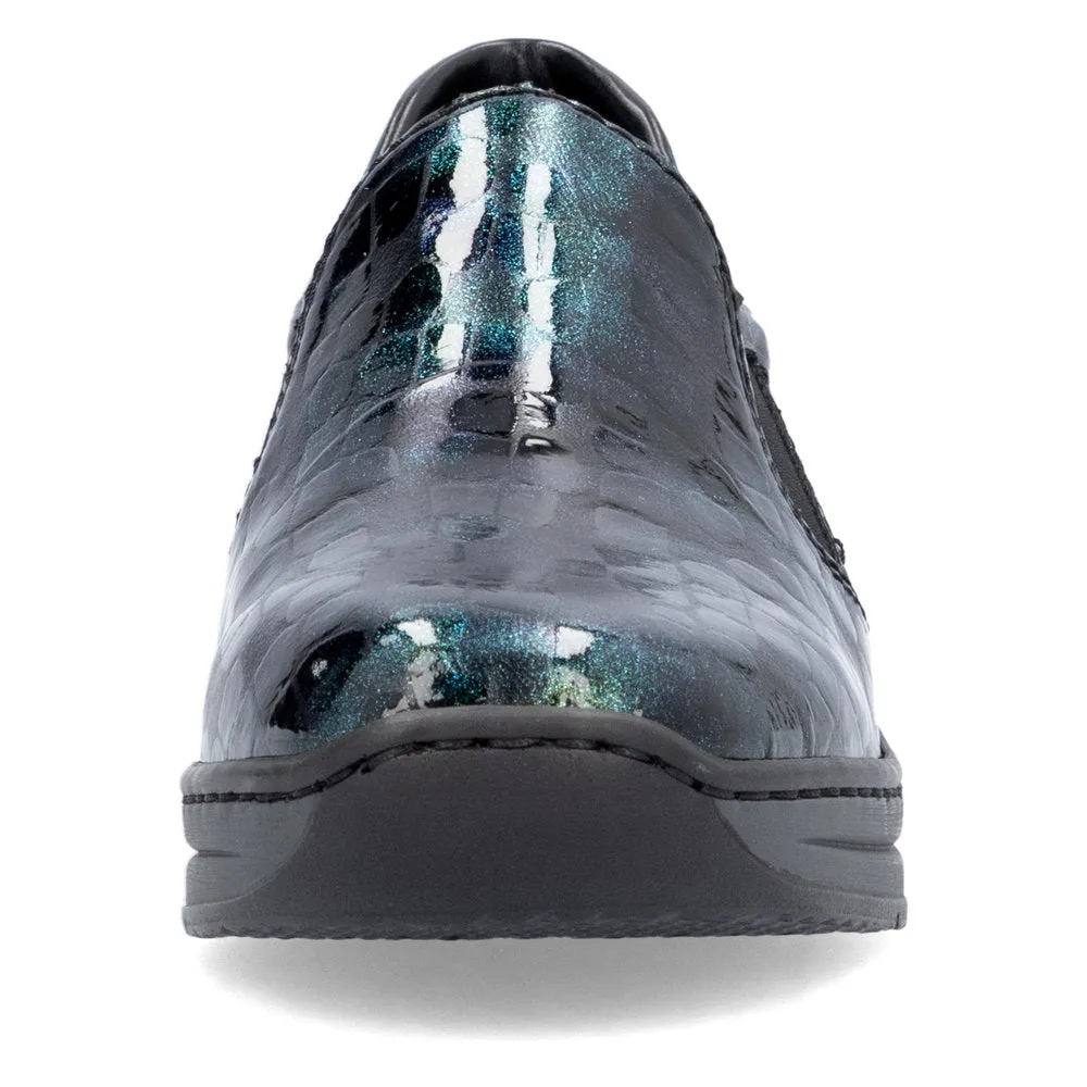 Rieker Ladies Croc Wedge Shoe