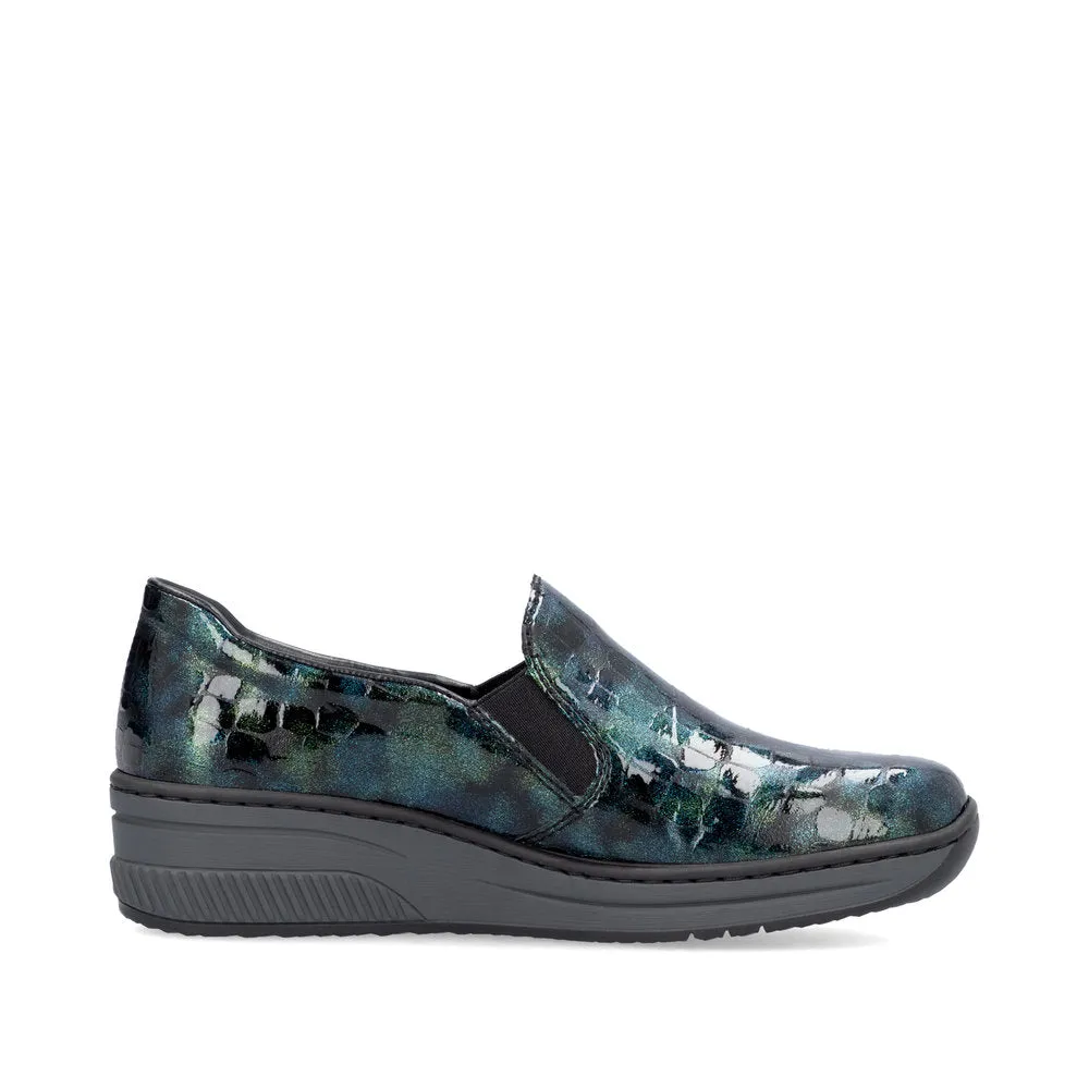 Rieker Ladies Croc Wedge Shoe