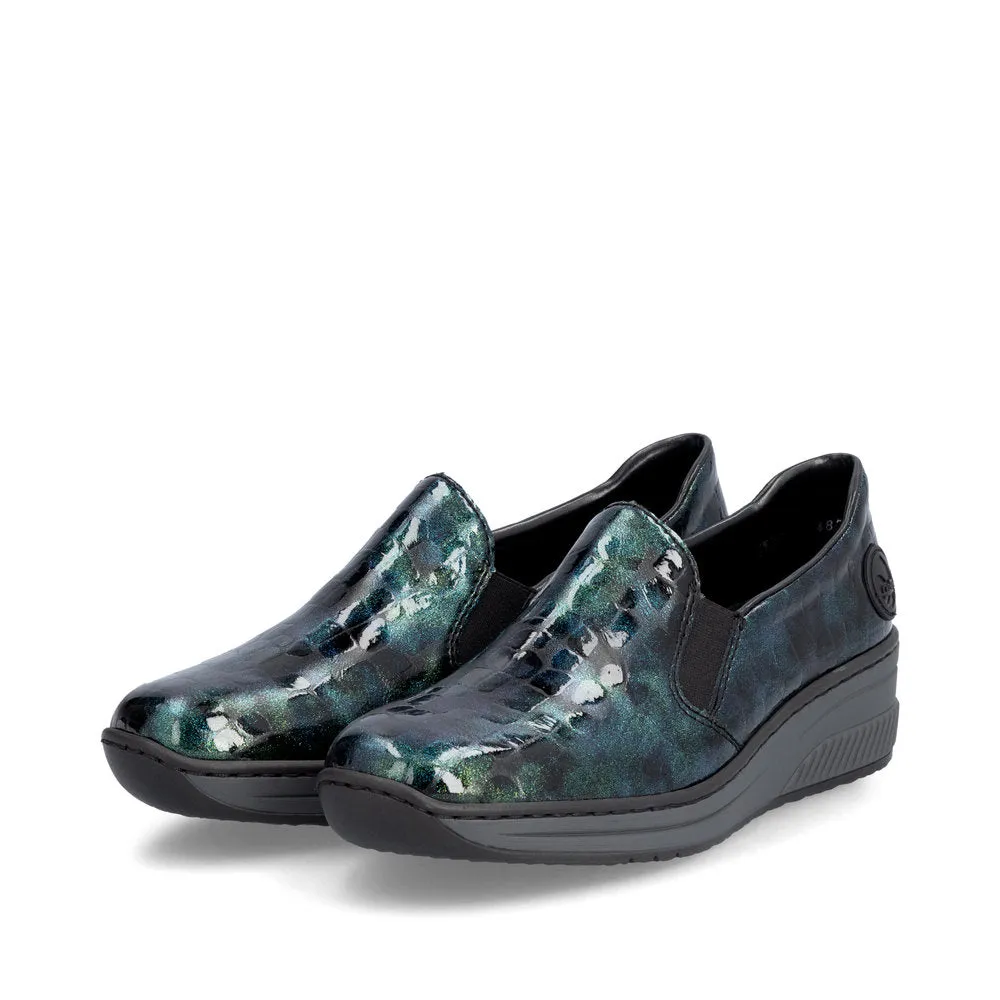 Rieker Ladies Croc Wedge Shoe