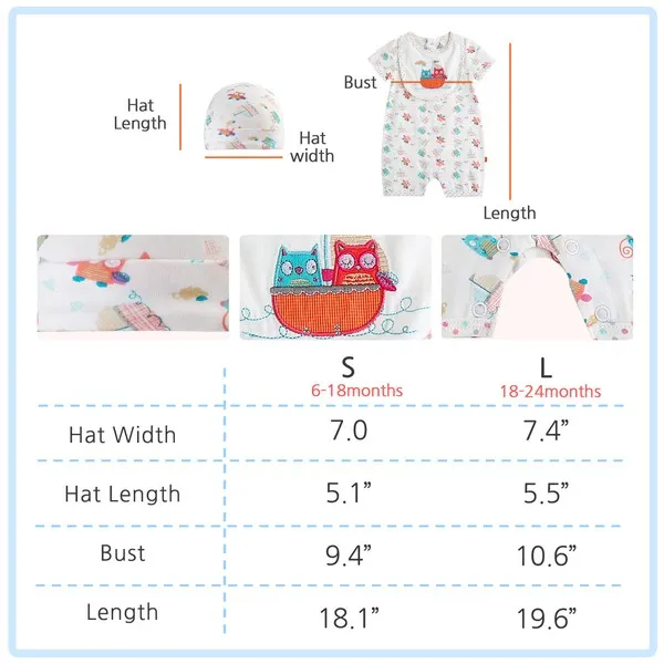 Rosy Ribbon Baby Set (Bodysuit & Hat)