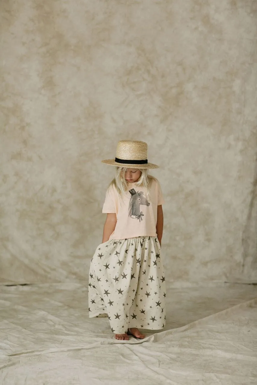Rylee   Cru Star Maxi Skirt / Vanilla