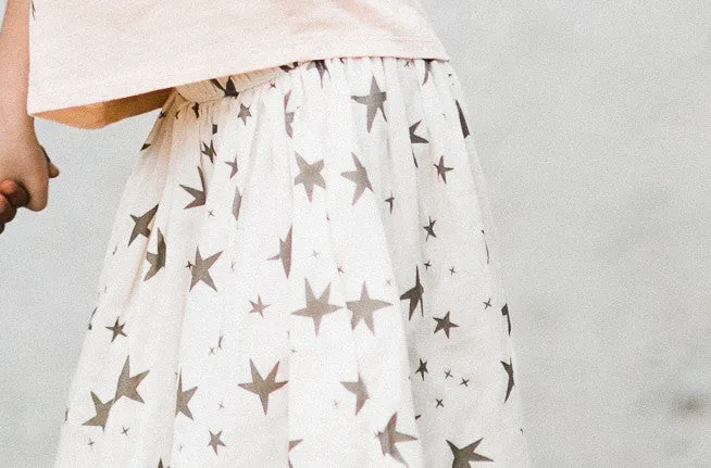 Rylee   Cru Star Maxi Skirt / Vanilla