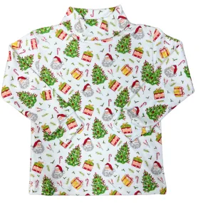 Santa Claus Pima Turtleneck Top