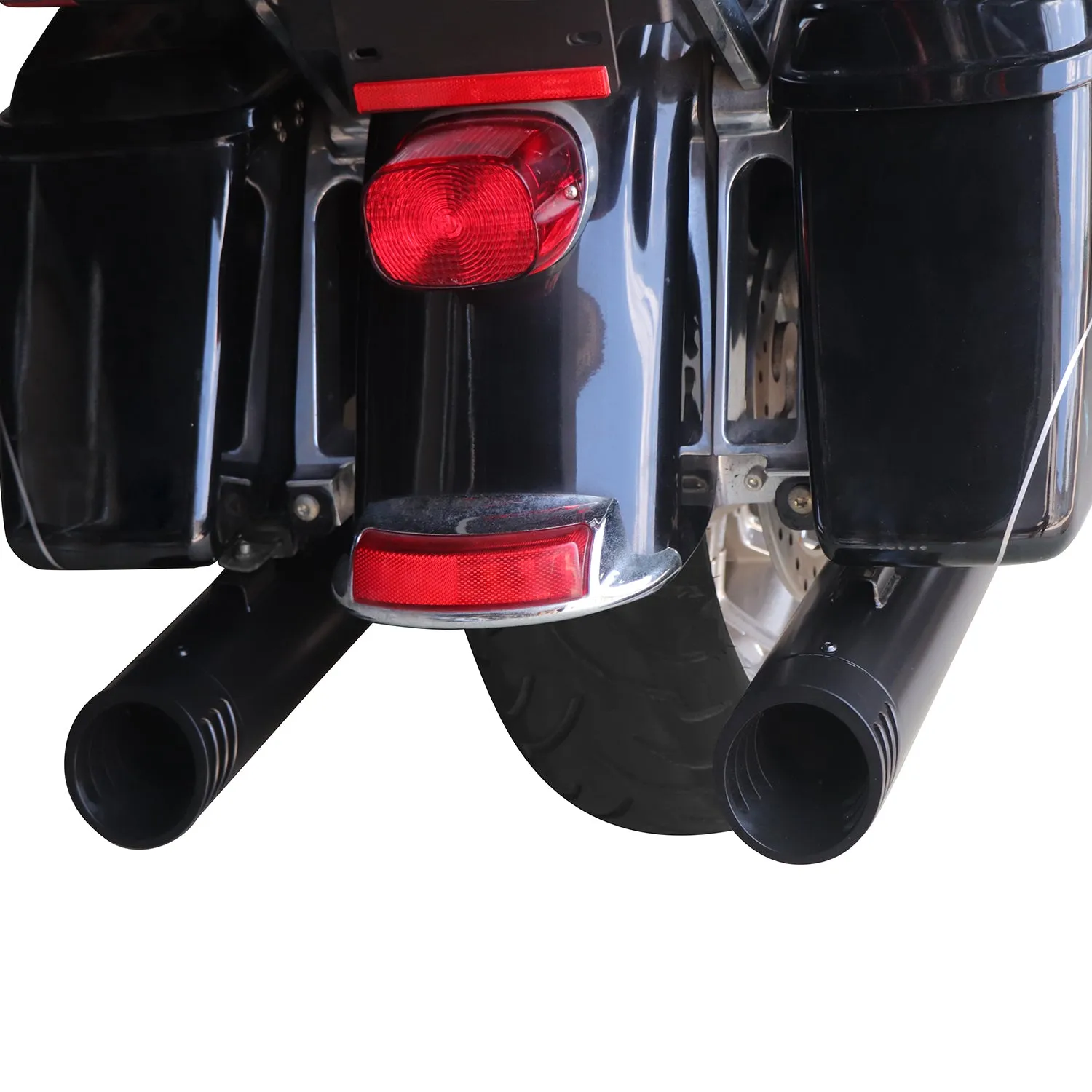 Sharkroad Harley Touring M8 2017-2024 4.0” Black Slip On Mufflers BACK ORDER