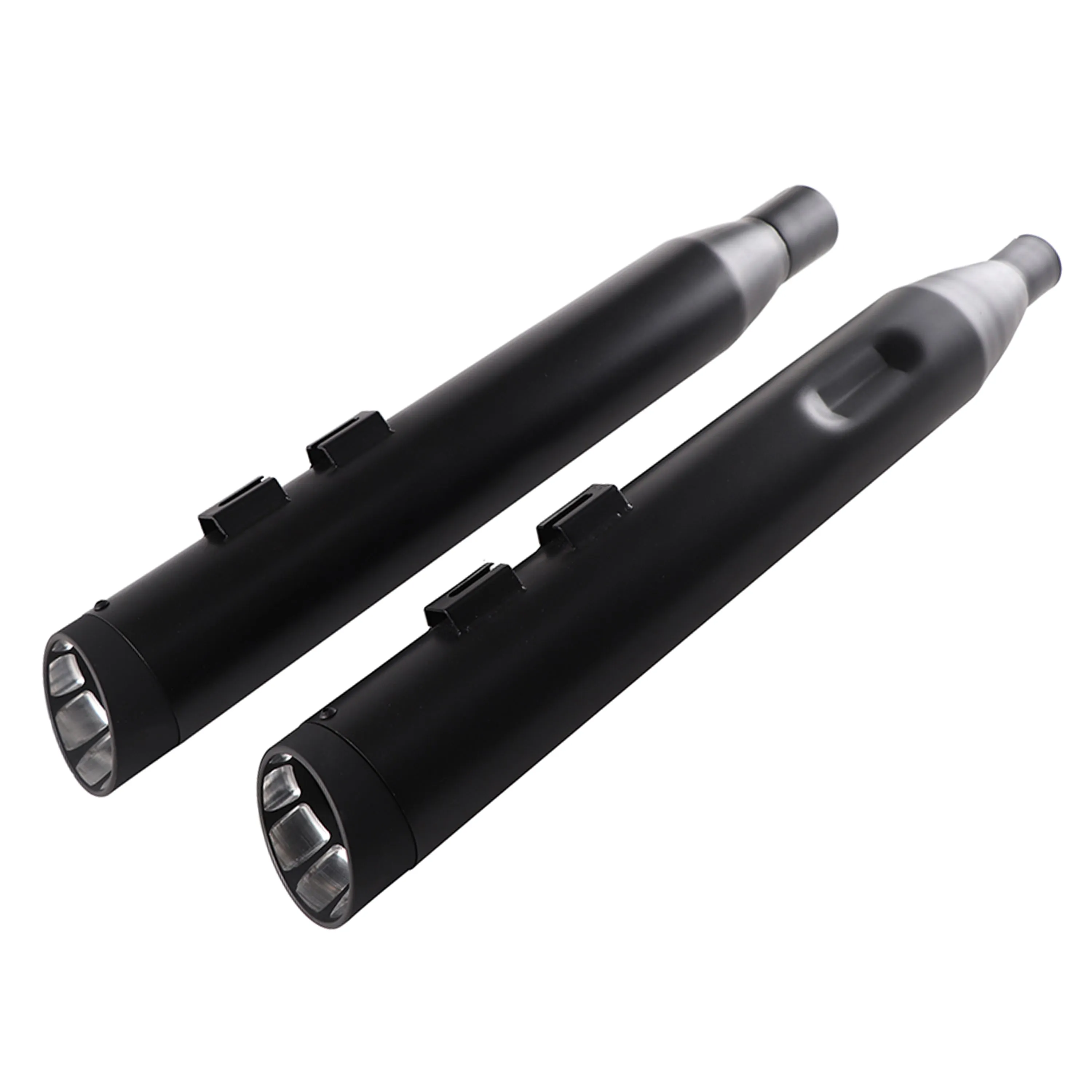 Sharkroad Harley Touring M8 2017-2024 4.0” Black Slip On Mufflers BACK ORDER