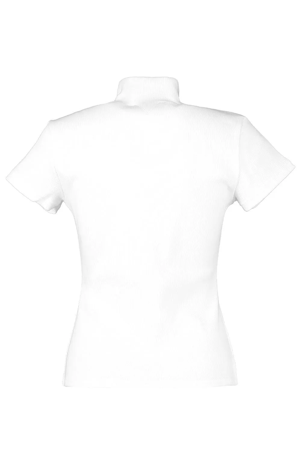 Short Sleeve Turtleneck Top