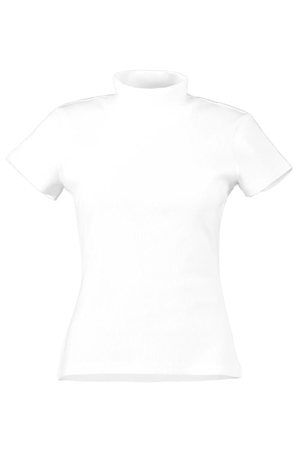 Short Sleeve Turtleneck Top