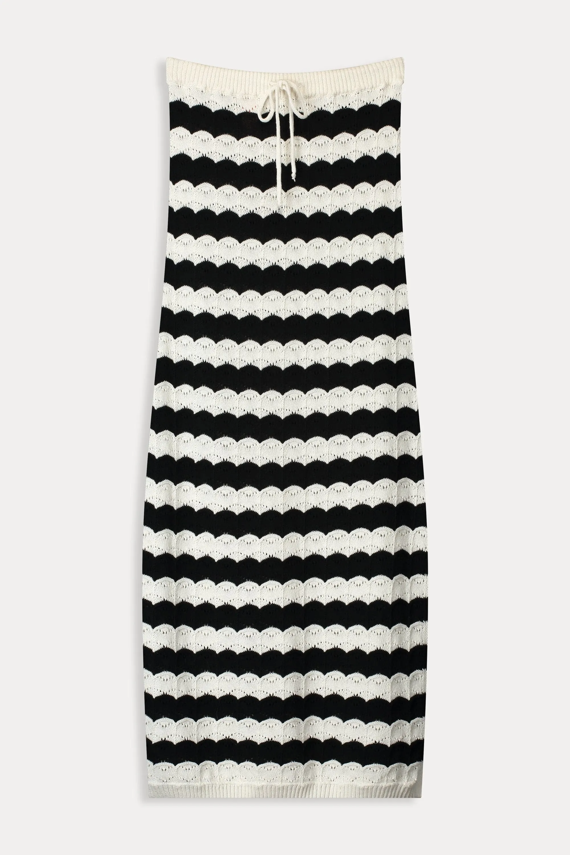 SKIRT - Crochet Black White